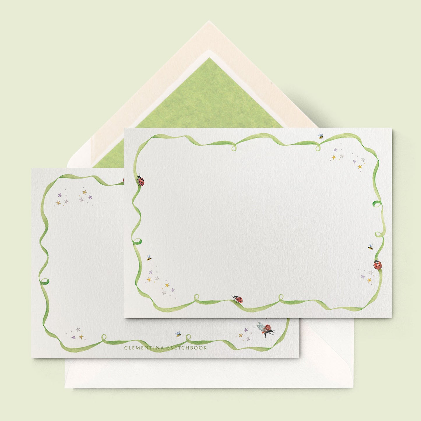 Ladybirds Stationery Cards