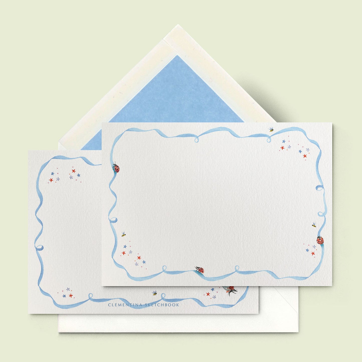 Ladybirds Stationery Cards