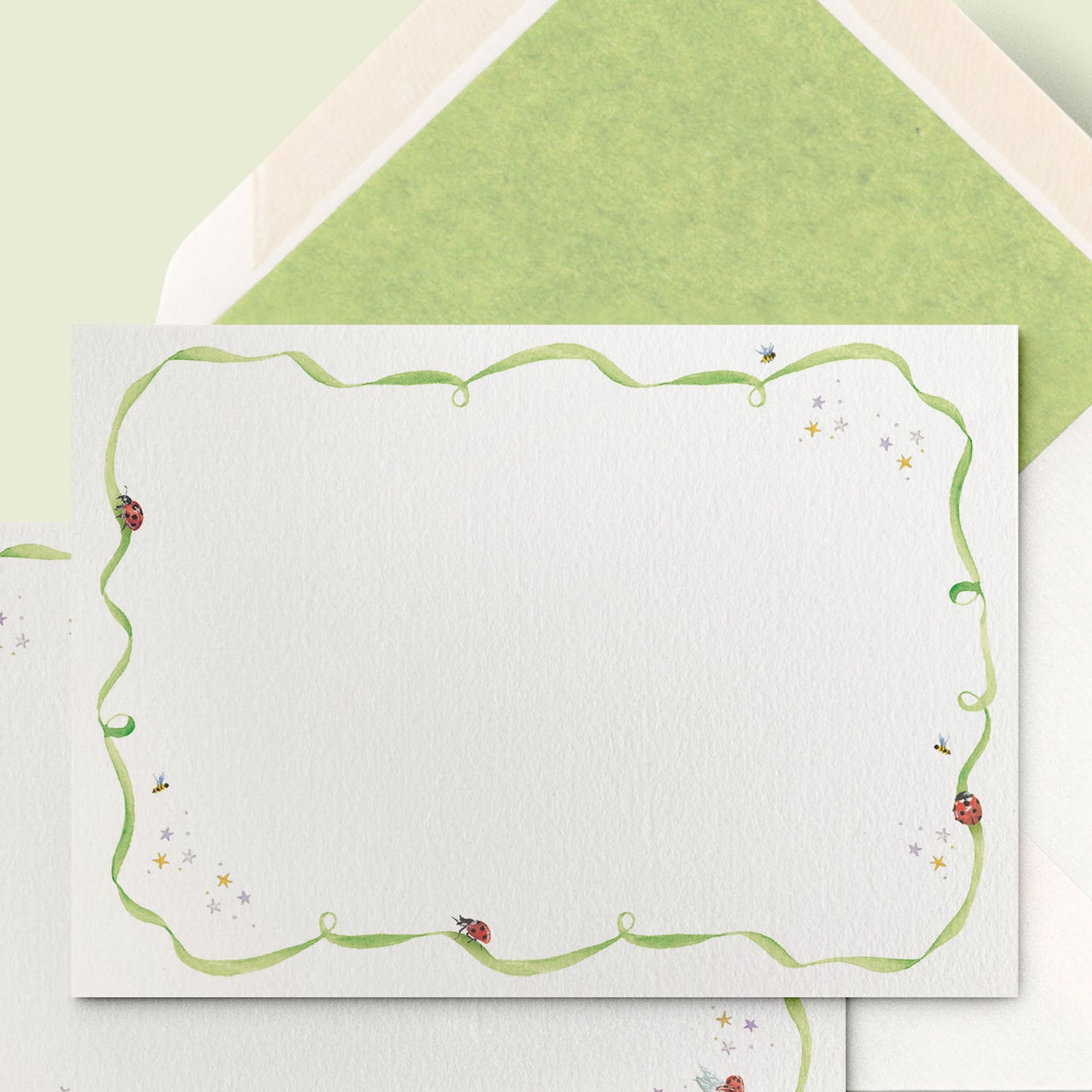 Ladybirds Stationery Cards