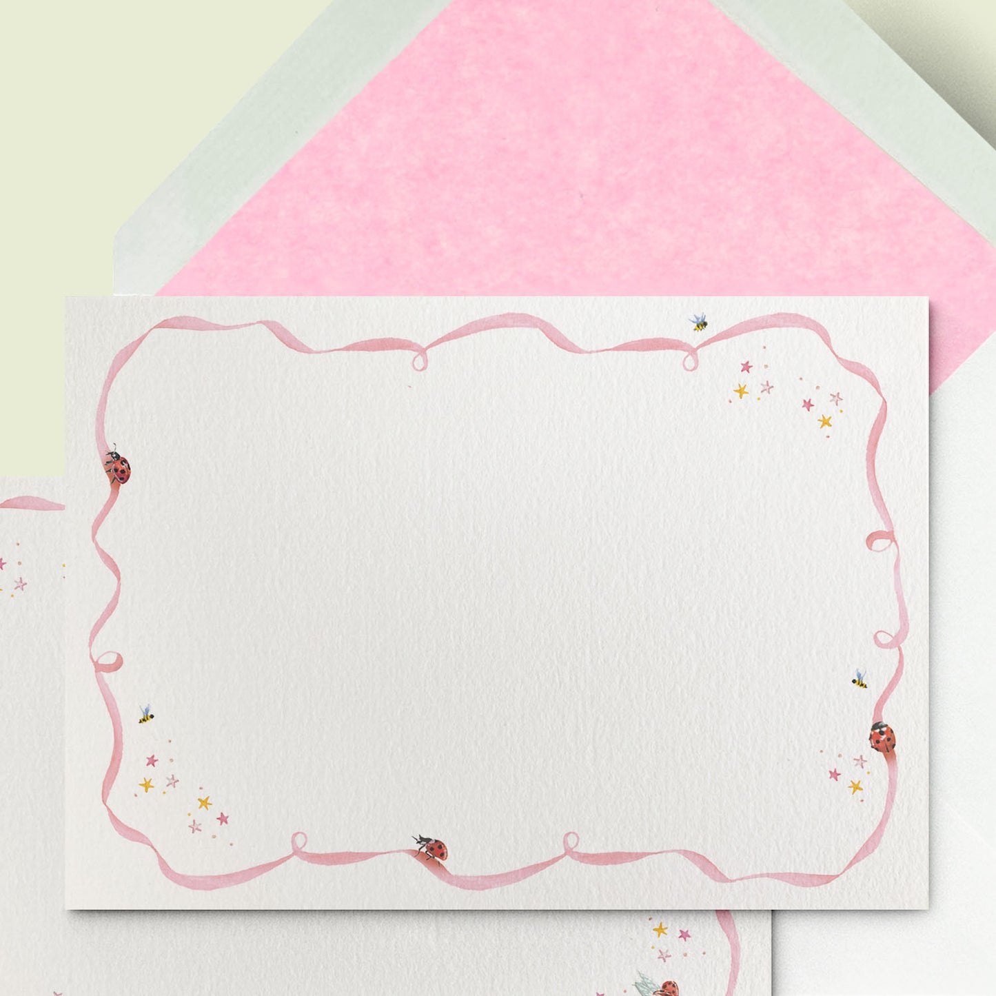 Ladybirds Stationery Cards