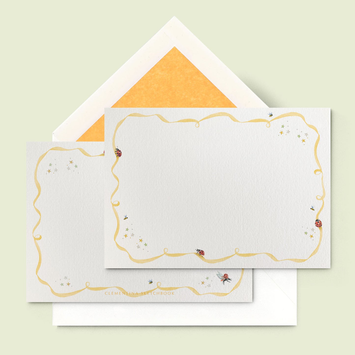 Ladybirds Stationery Cards