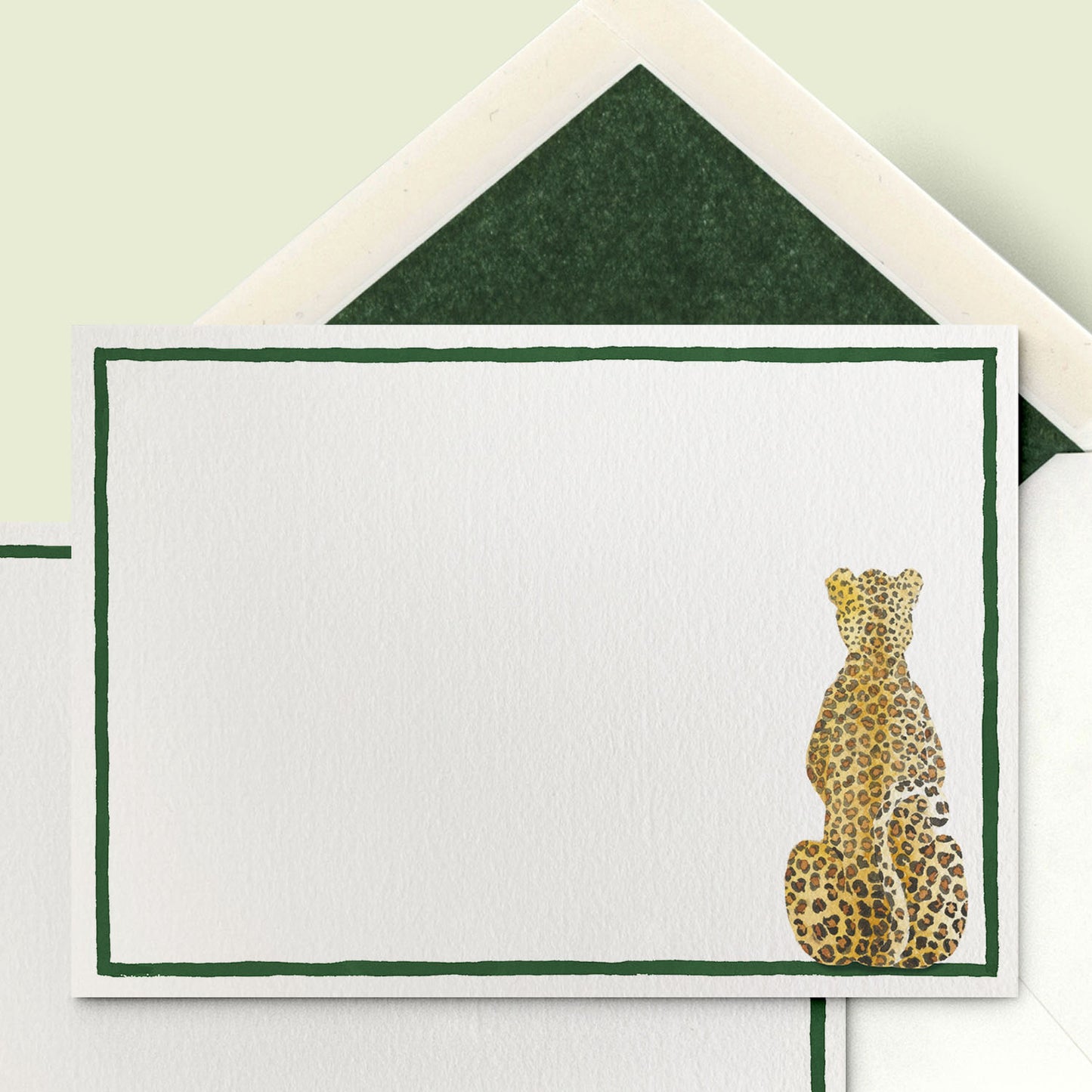 Leopard Stationery Cards