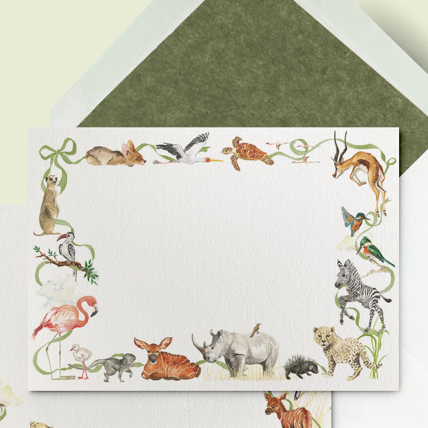 Little African World Stationery Card