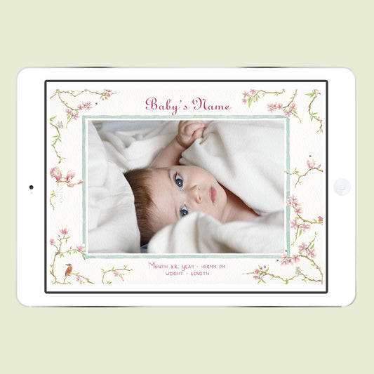 Magnolia Digital Birth Announcement