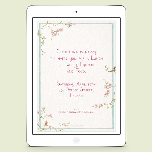 Magnolia Digital Invitation