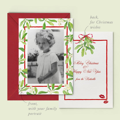 Mistletoe Kiss Family Cards printed - 01