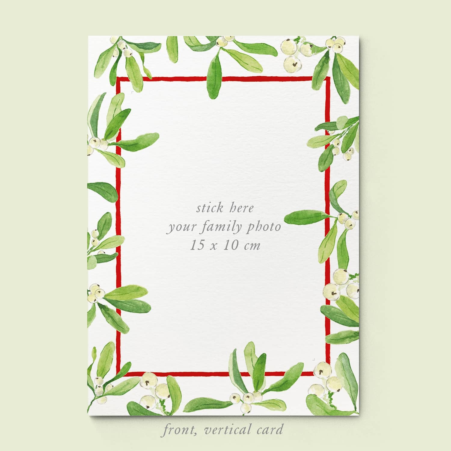 Mistletoe Kiss Family Cards printed - 02