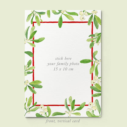 Mistletoe Kiss Family Cards printed - 02