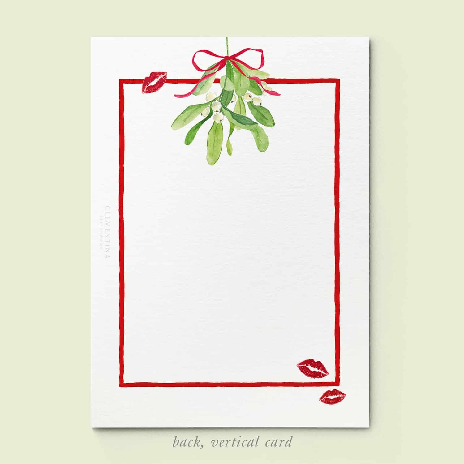 Mistletoe Kiss Family Cards printed - 03