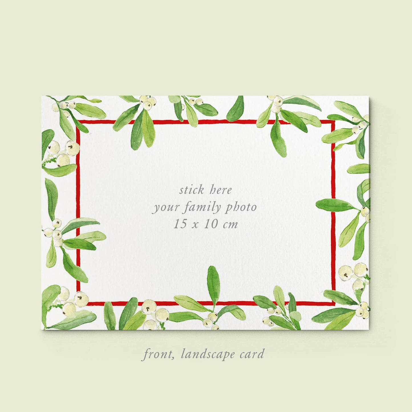 Mistletoe Kiss Family Cards printed - 05