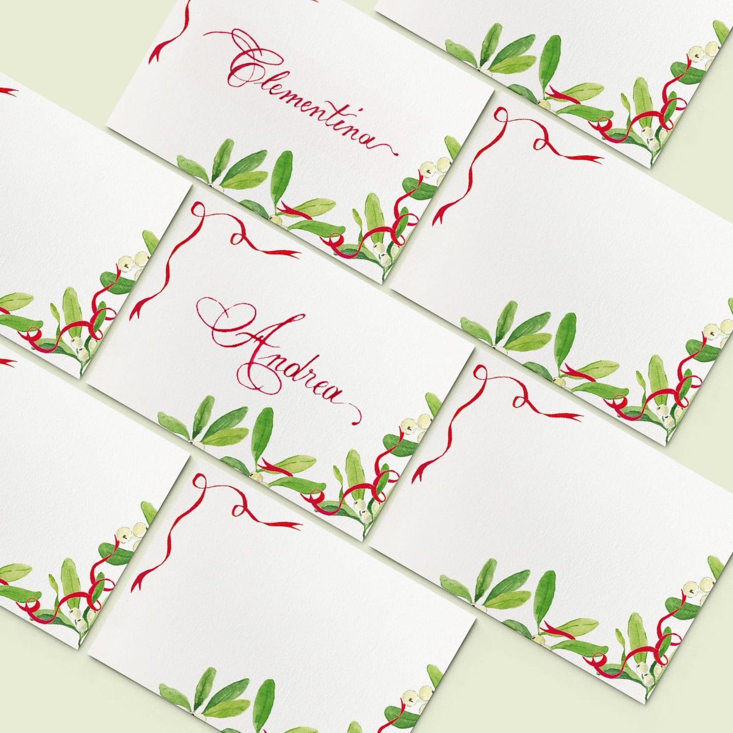 Mistletoe Place Cards - 03