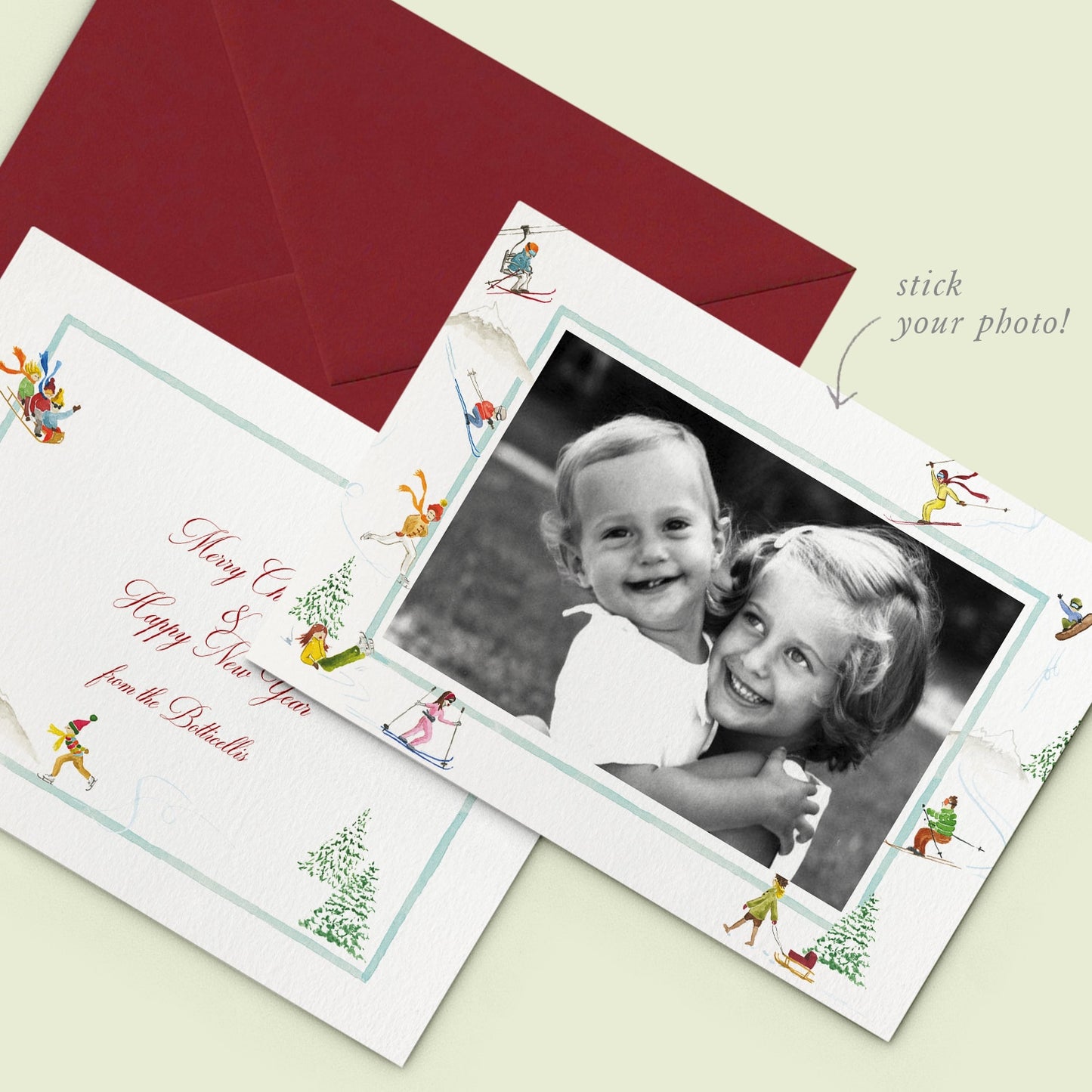 Mountain Activities Printed Family Cards - 04