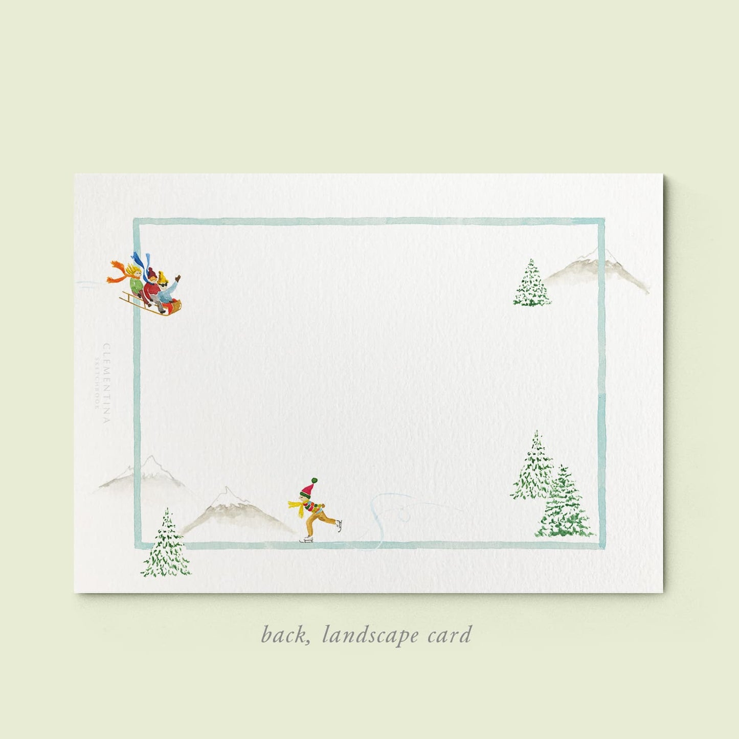 Mountain Activities Printed Family Cards - 06