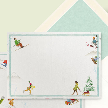 Mountain Activities Stationery Cards