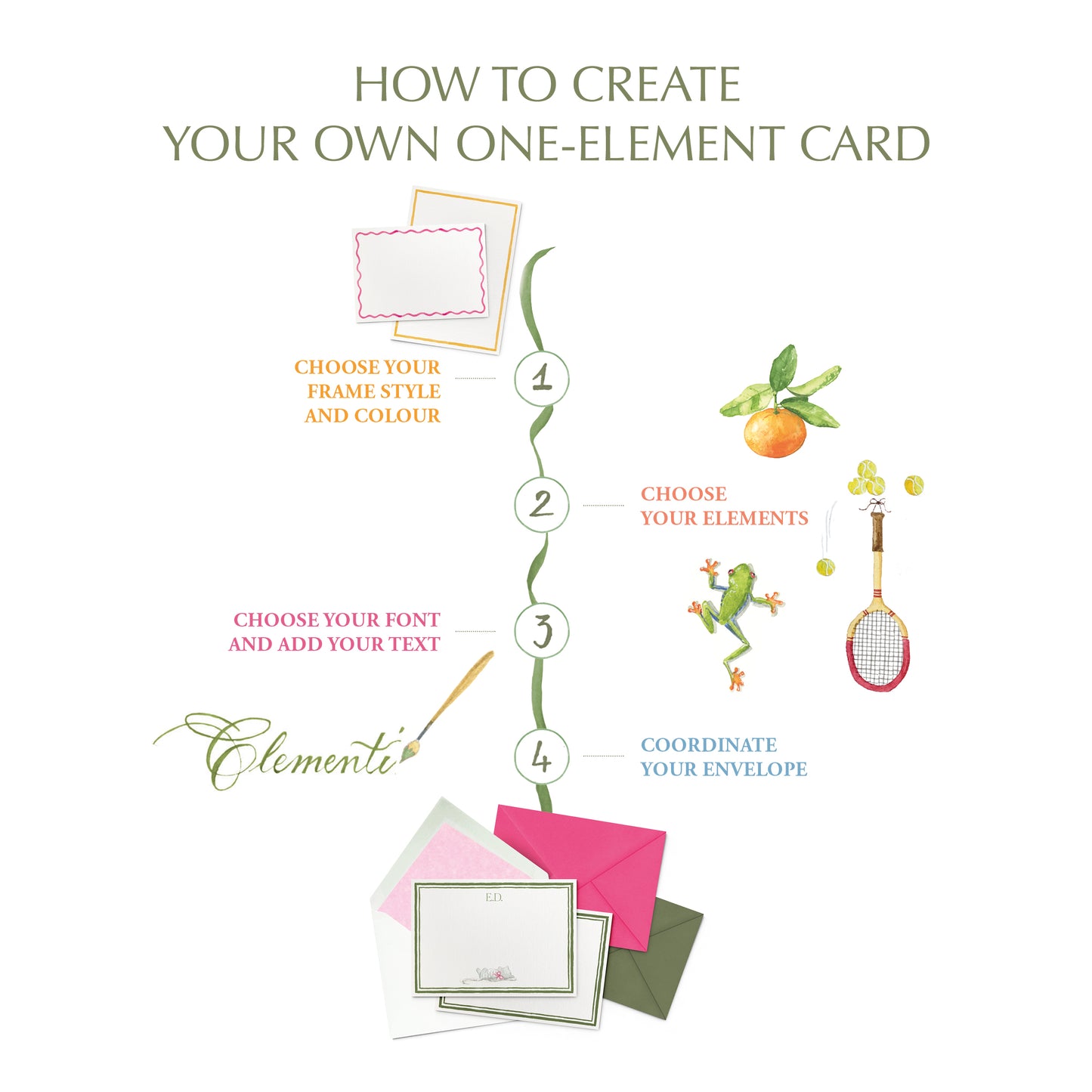 One Element Stationery Cards