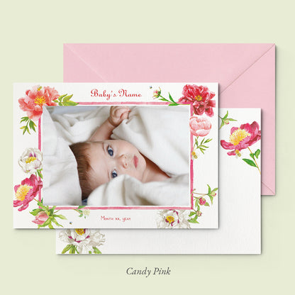 Peonies birth announcement - PRINTED - 01 copy 2