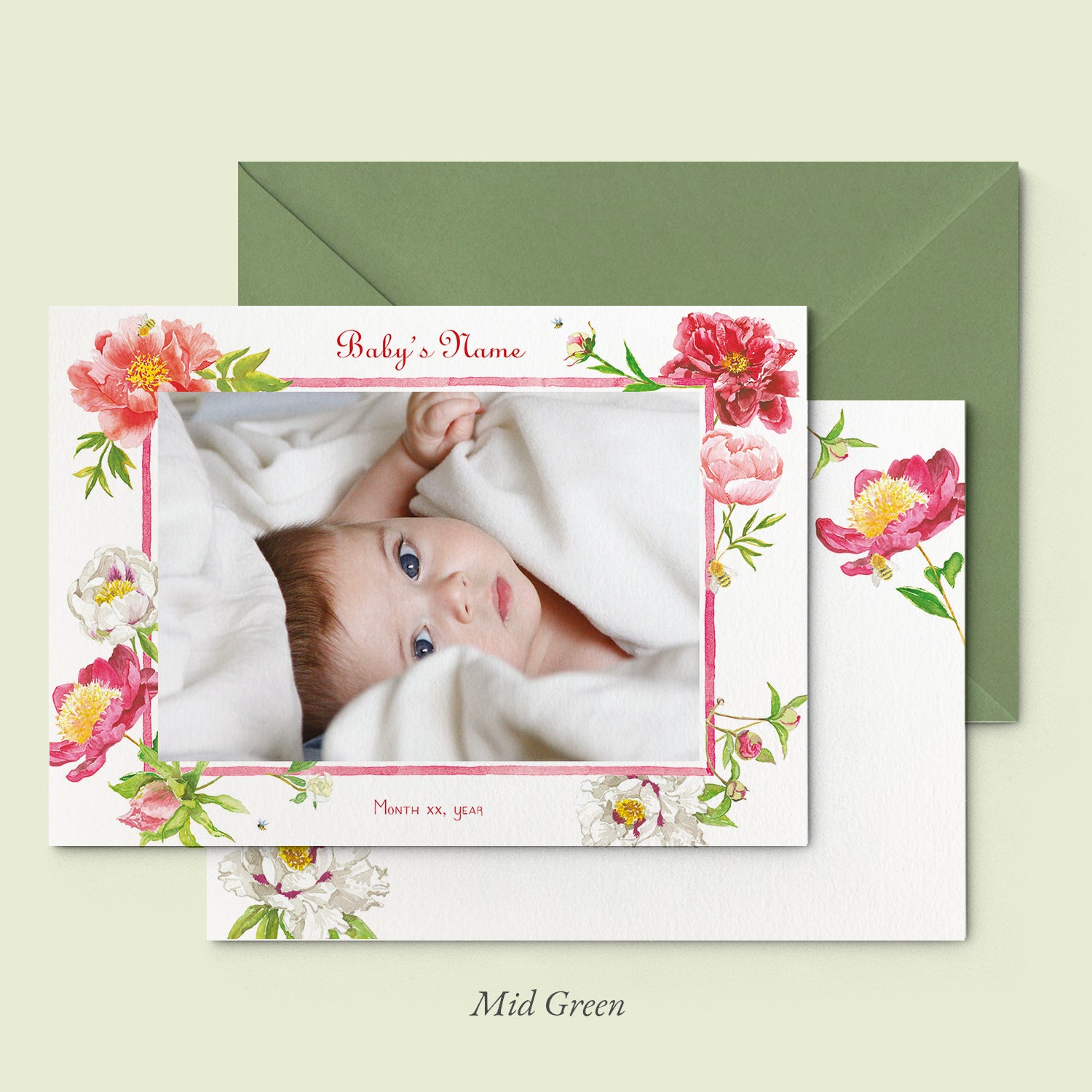 Peonies birth announcement - PRINTED - 01 copy