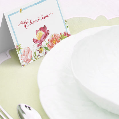 Peonies place cards - 02