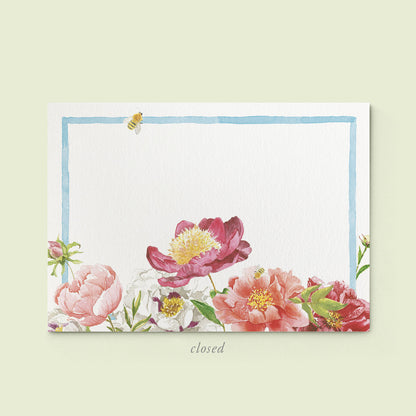Peonies Mini Notecards