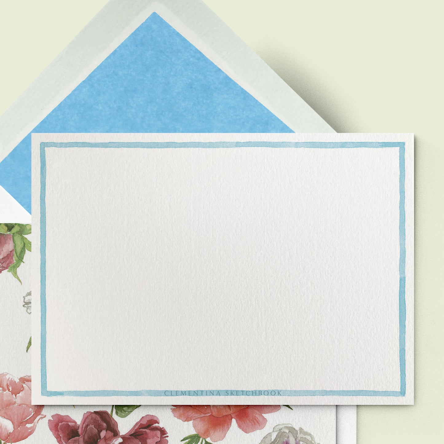Peonies Stationery Cards