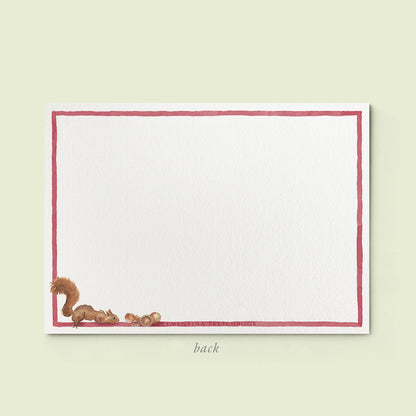 Pomegranate & Squirrels Stationery Cards