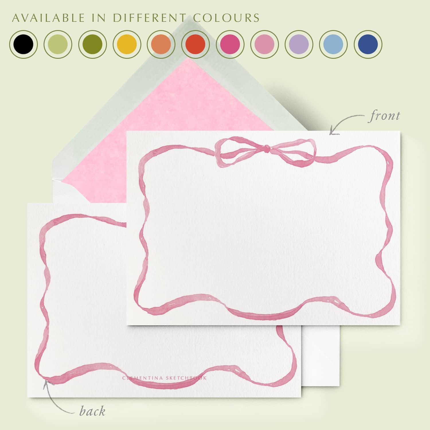 Ribbons - Stationery Cards - Cover - 1