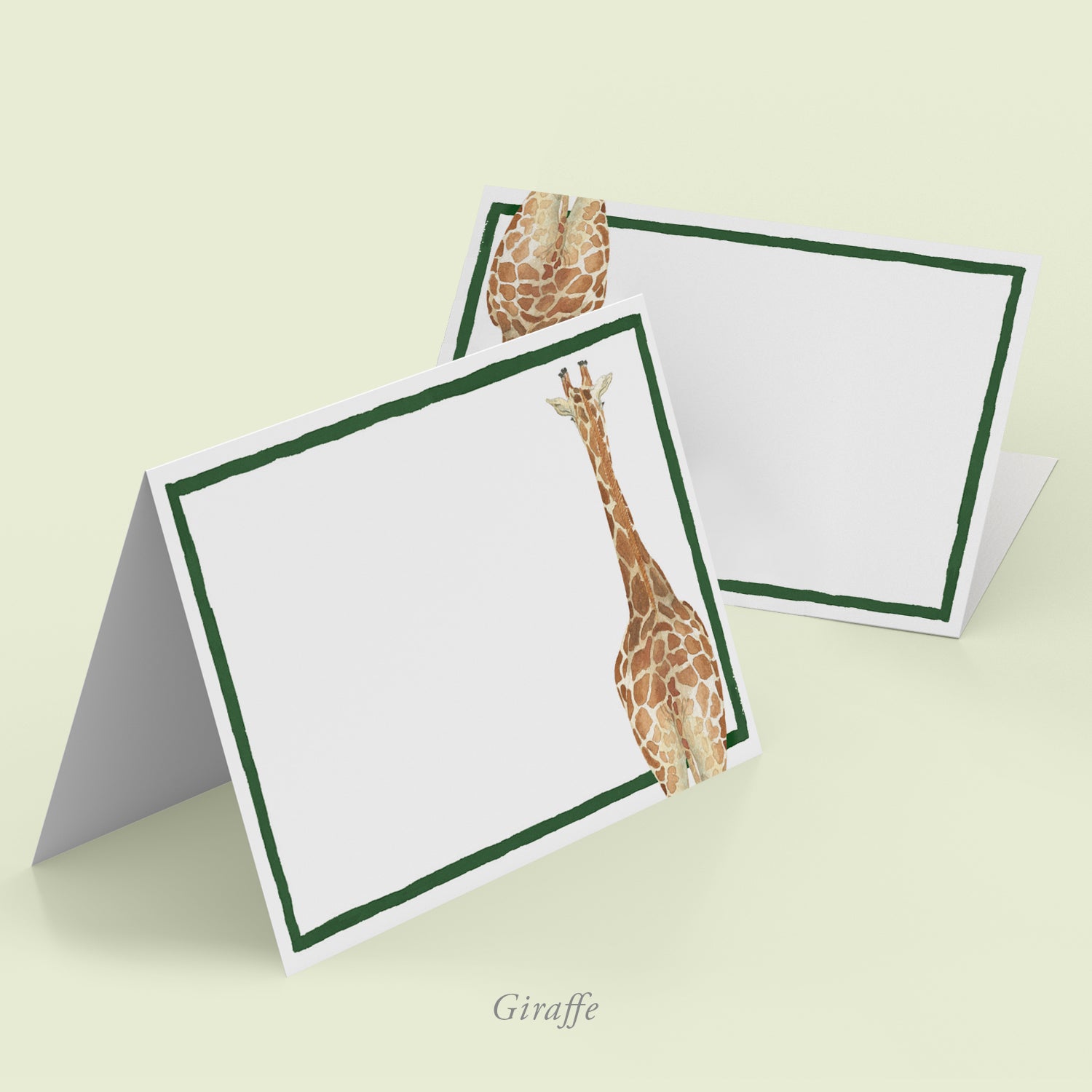 Safari Bums Place Cards - Giraffe