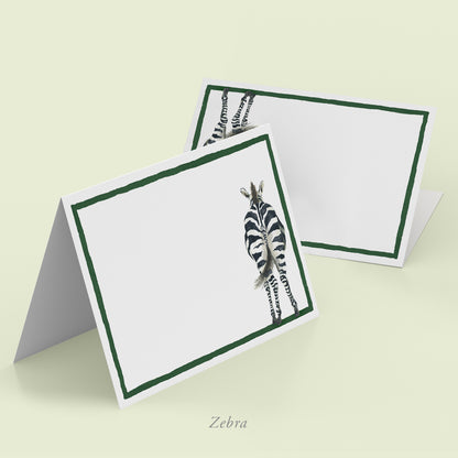 Safari Bums Place Cards - Zebra