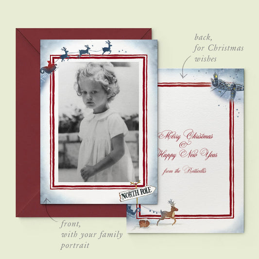 Santa North Pole Family Cards printed - 01