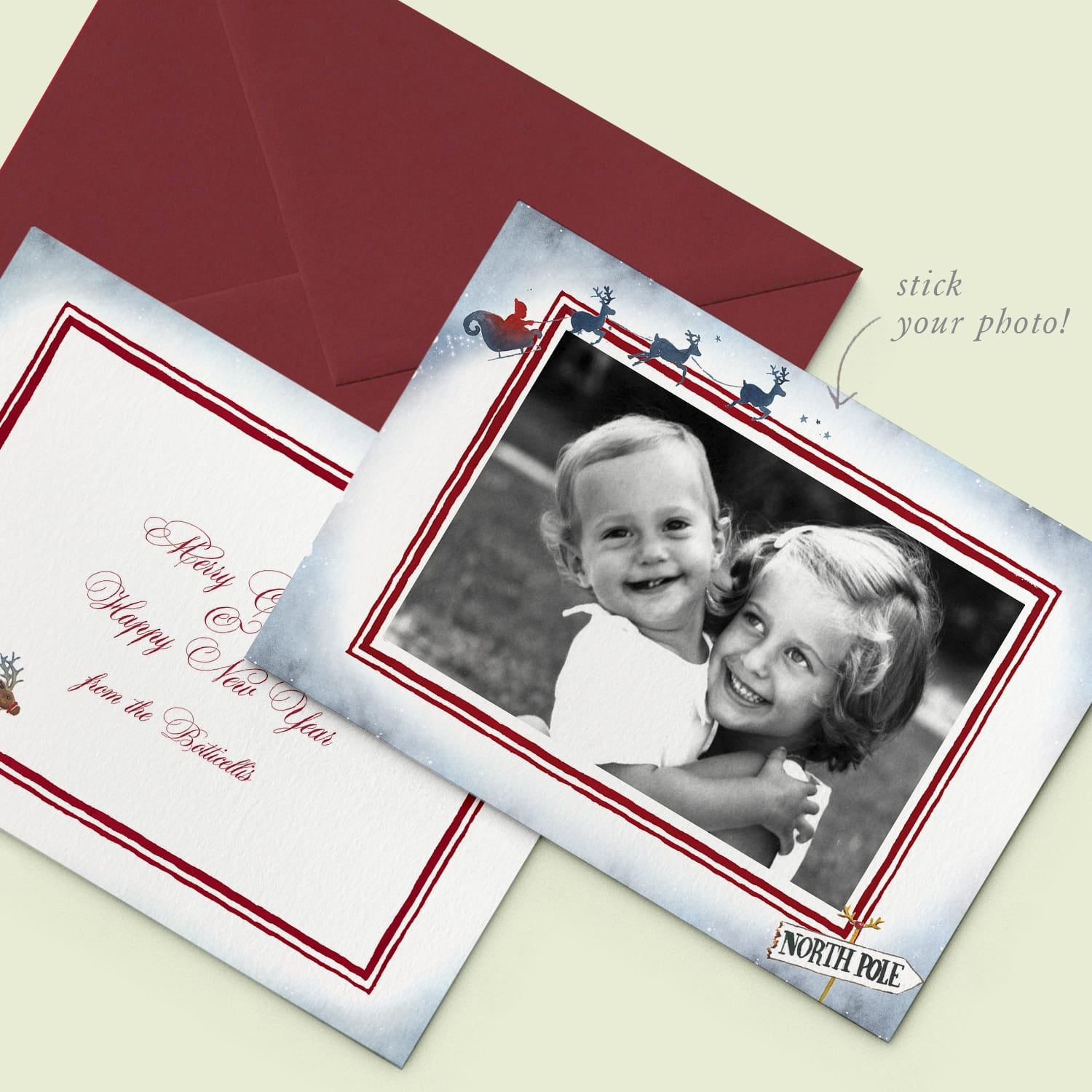 Santa North Pole Family Cards printed - 04