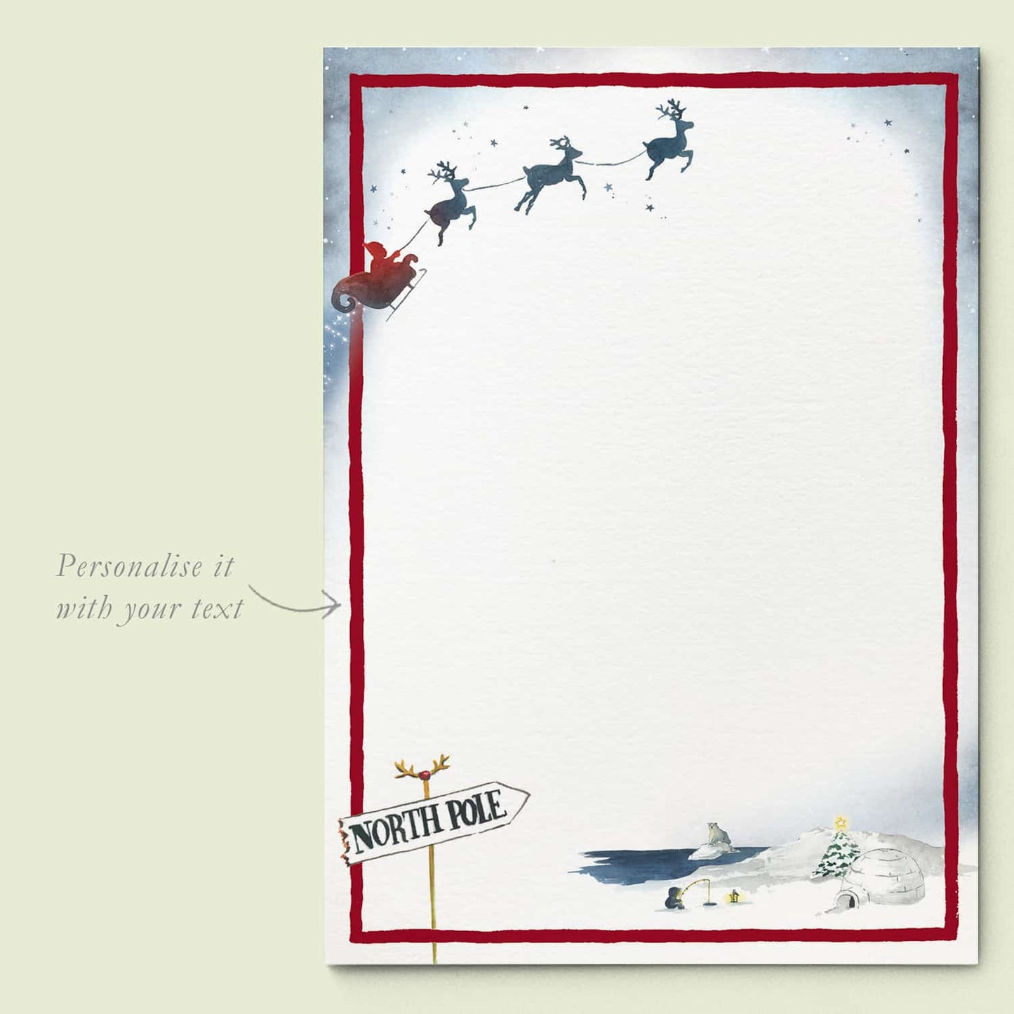 Santa North Pole Invitation Template Mockups - 02