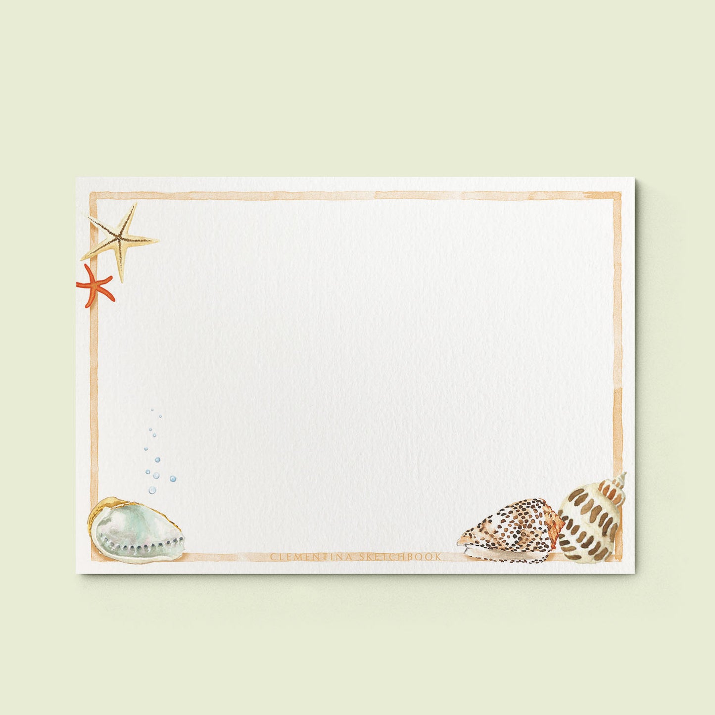 Shells on Shells Stationery Cards