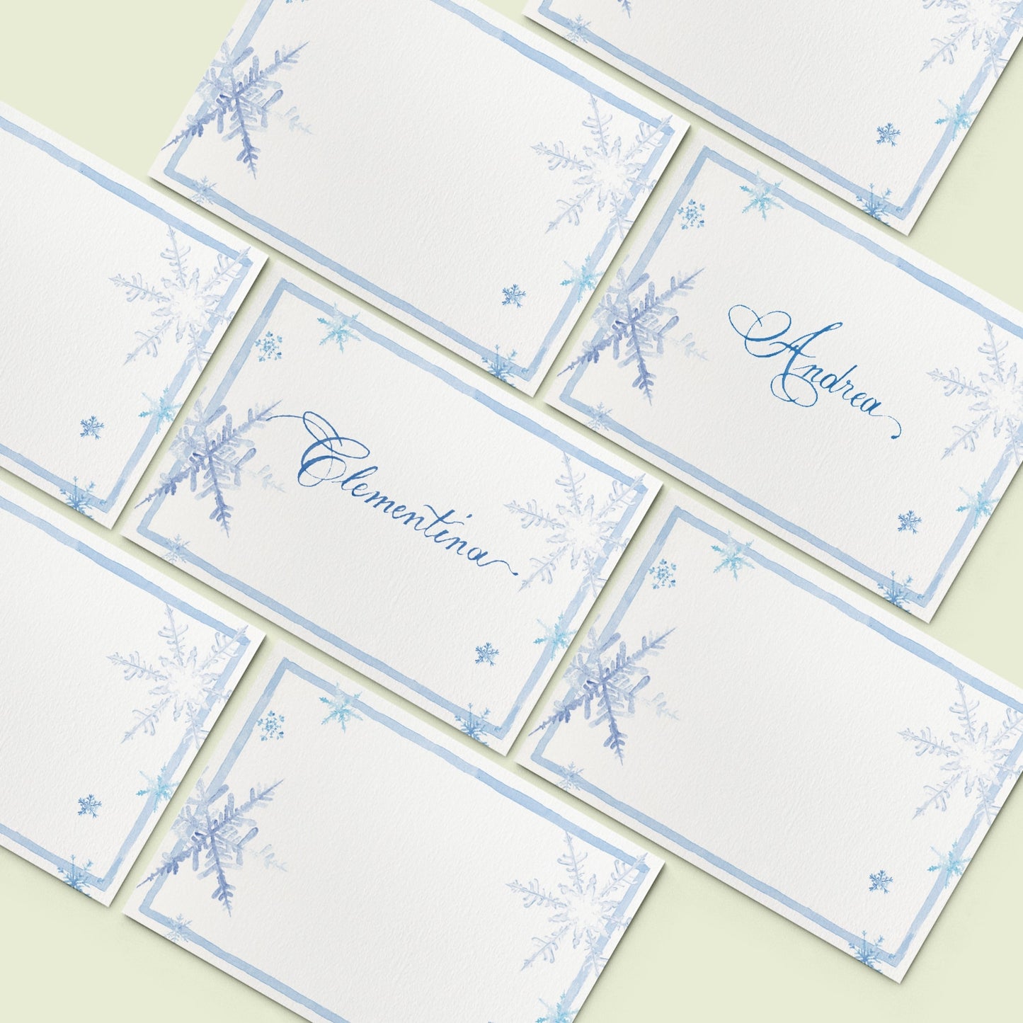 Snowflake Place Cards-02