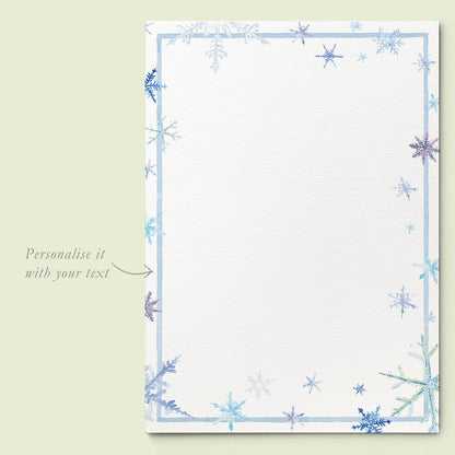 Snowflakes Invitation Template Mockups - 02