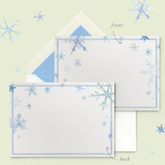 Snowflakes Stationery Cards-01