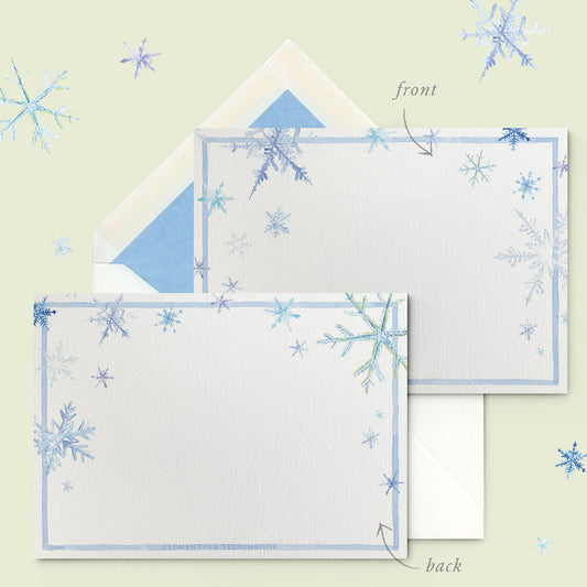 Snowflakes Stationery Cards