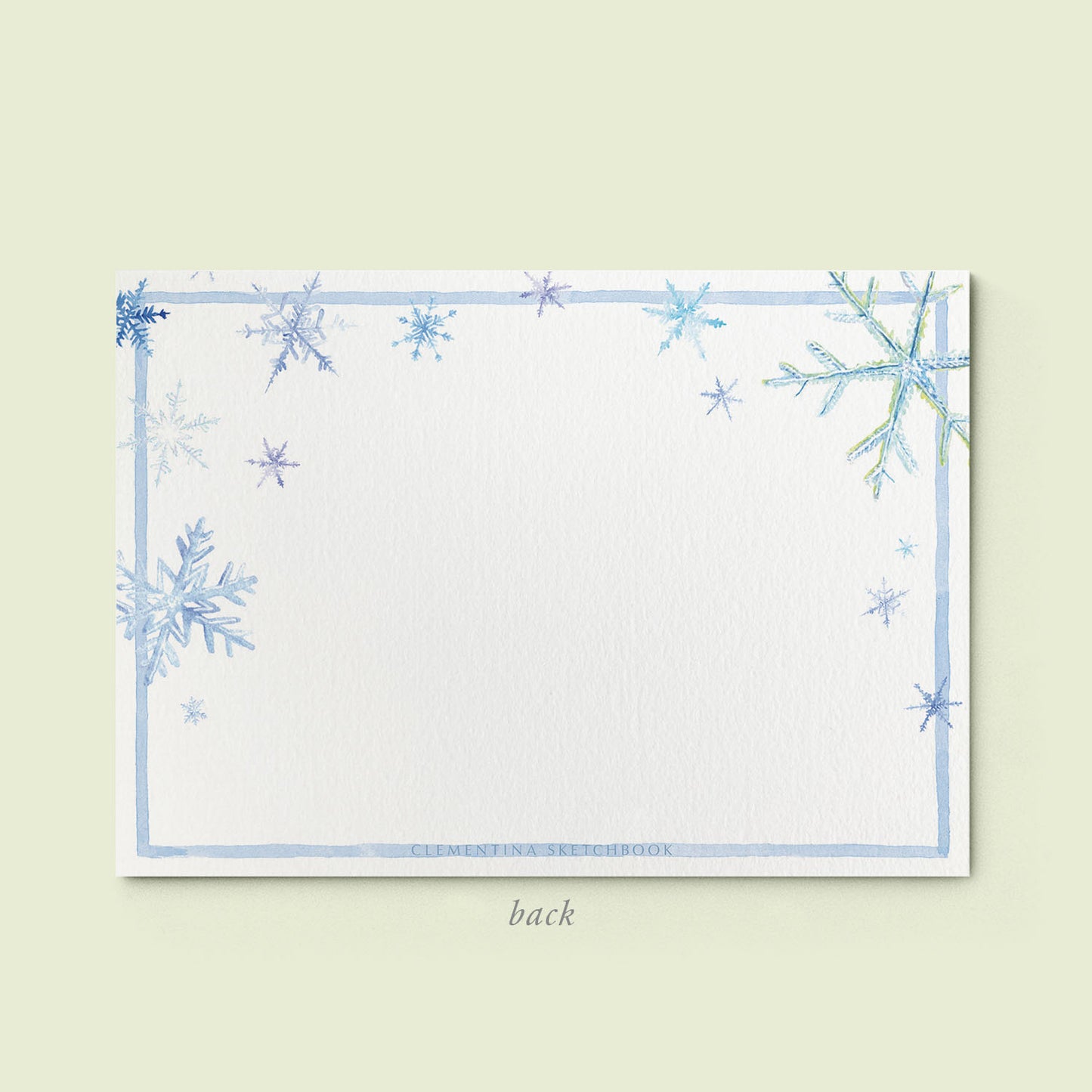 Snowflakes Stationery Cards