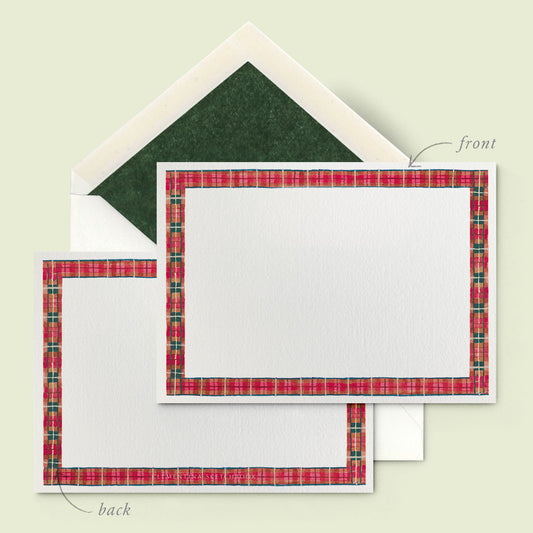 Tartan Stationery Cards
