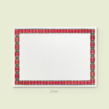 Tartan Stationery Cards