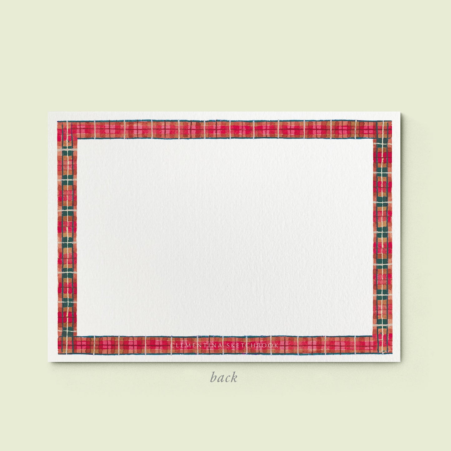 Tartan Stationery Cards