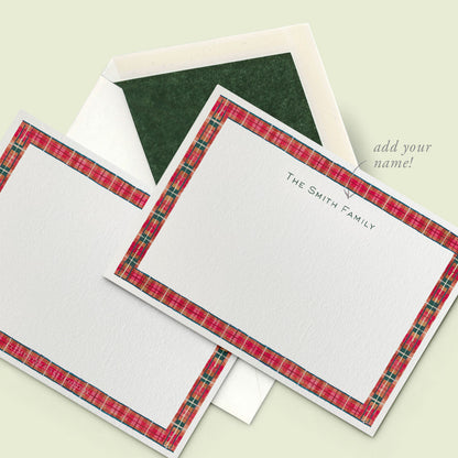 Tartan Stationery Cards