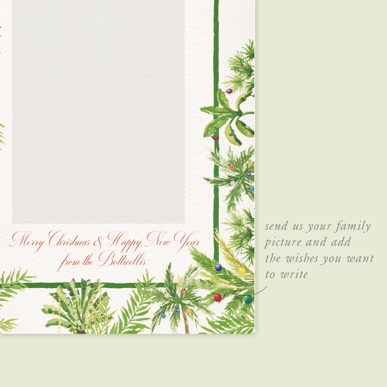 Tropical Christmas Digital Invitation - 02