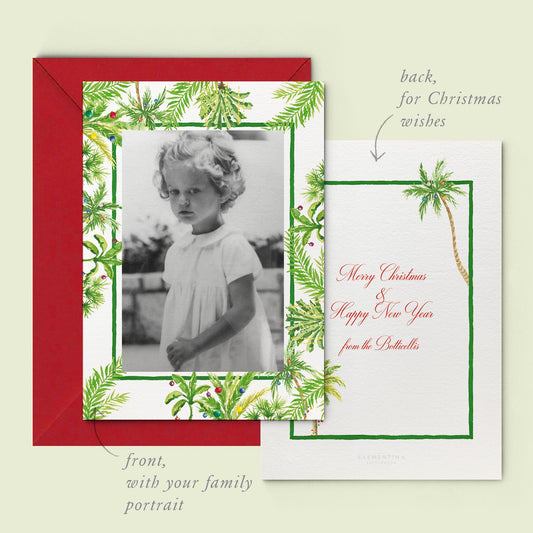 Tropical Christmas Family Cards printed - 01