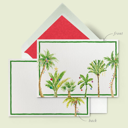 Tropical Christmas Stationery Card - 01