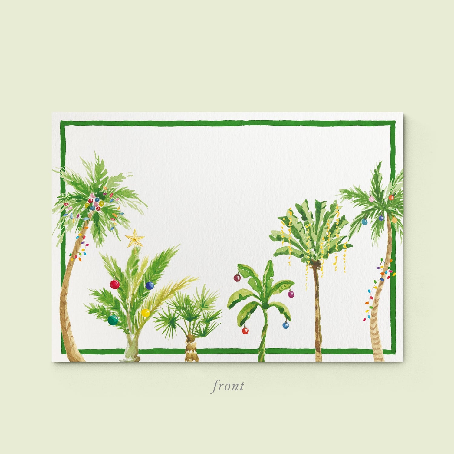 Tropical Christmas Stationery Card - 03