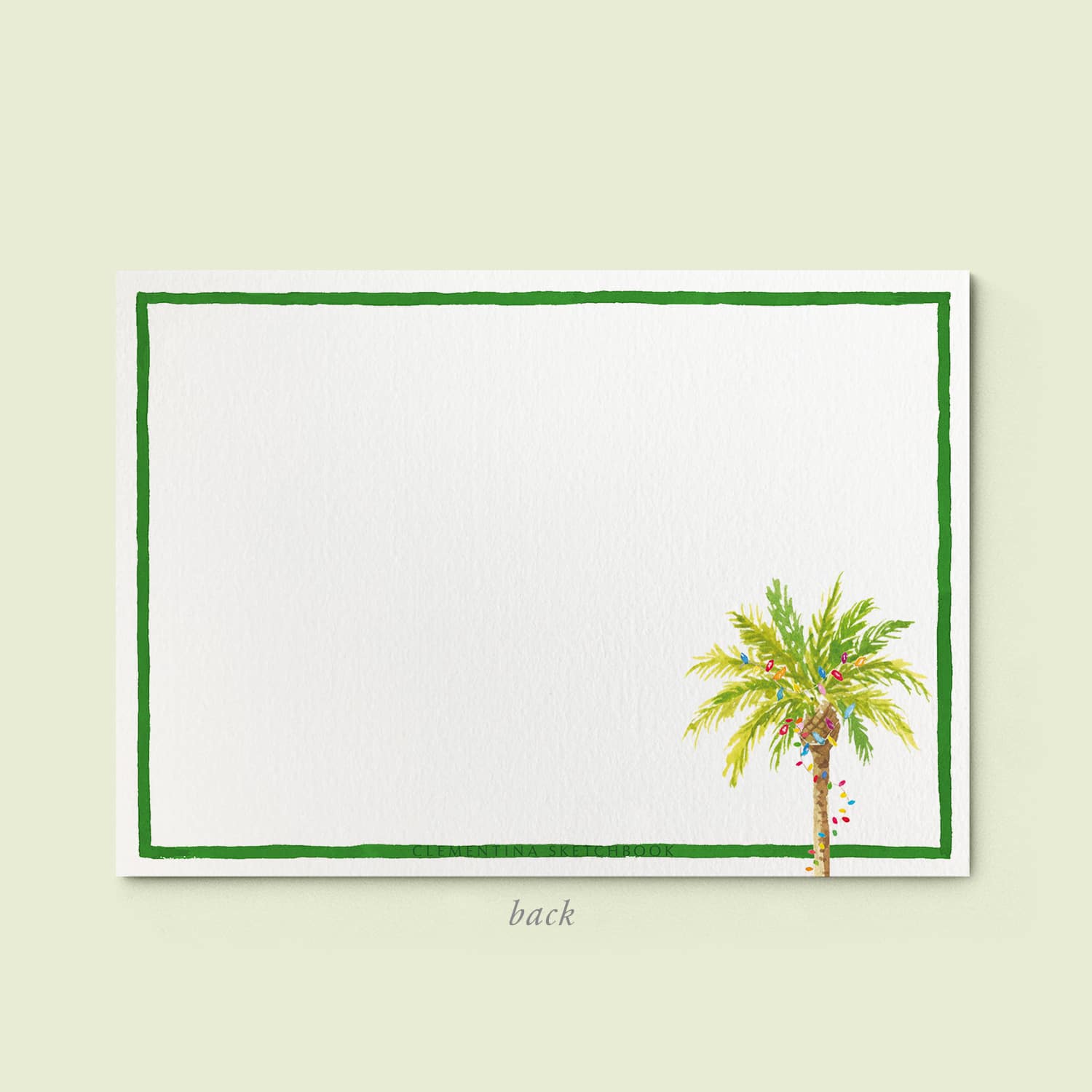 Tropical Christmas Stationery Card - 04