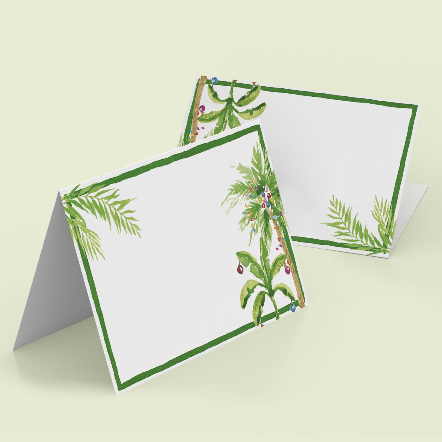 Tropical Christmas Mini Personal Stationery Cards