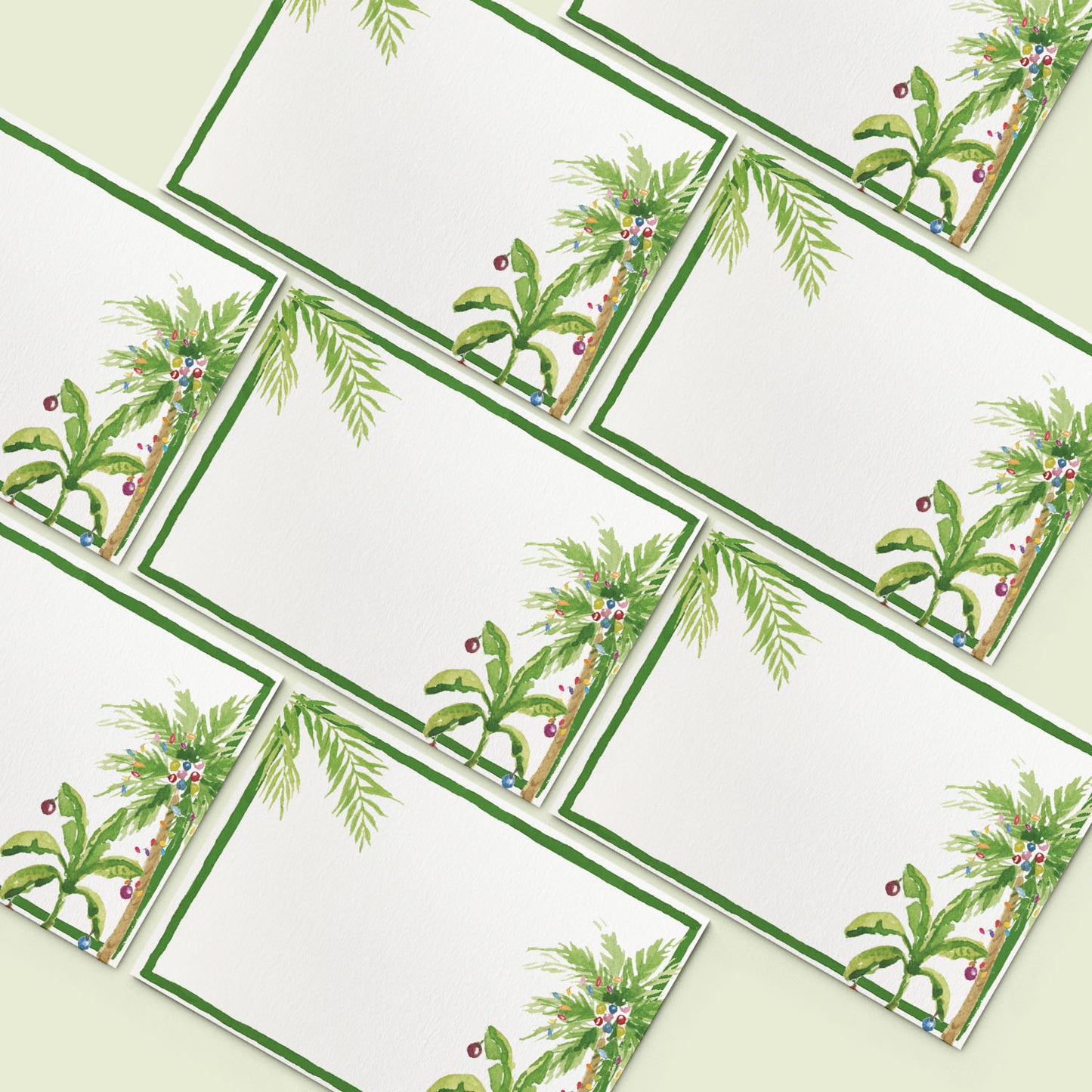 Tropical Christmas Mini Personal Stationery Cards