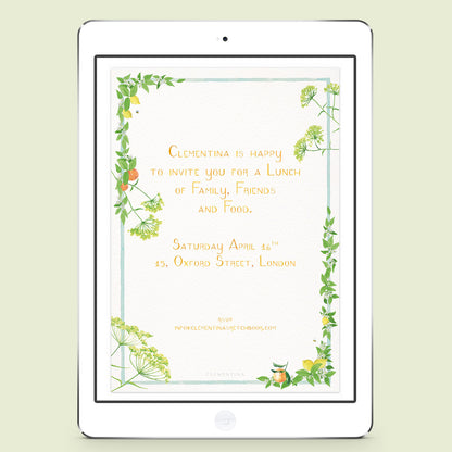 TUTTIFRUTTI digital Invitation