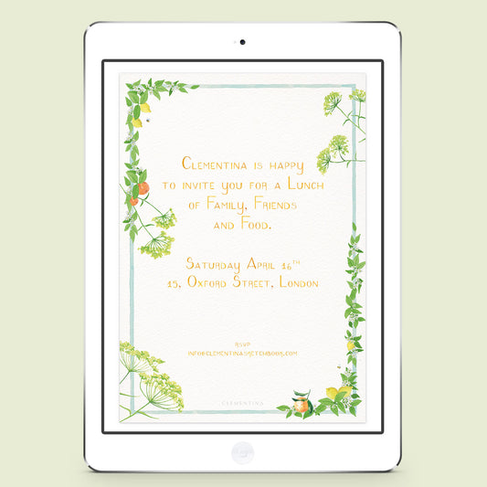 TUTTIFRUTTI digital Invitation